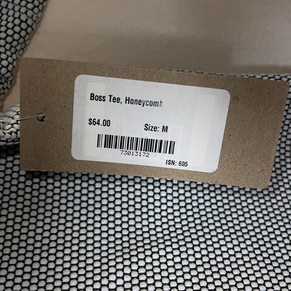 Albion Boss Tee Honeycomb NWT Medium - Picture 7 of 11